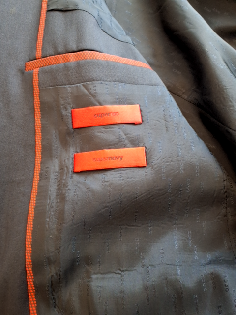 Hugo Boss Jakkesæt (Mørkeblå, str. 48)
